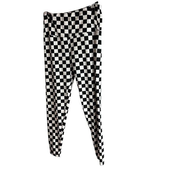 Eye Candy women’s checkered leggings sz M - Picture 3 of 5